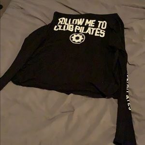 Follow me to club Pilates dolman top